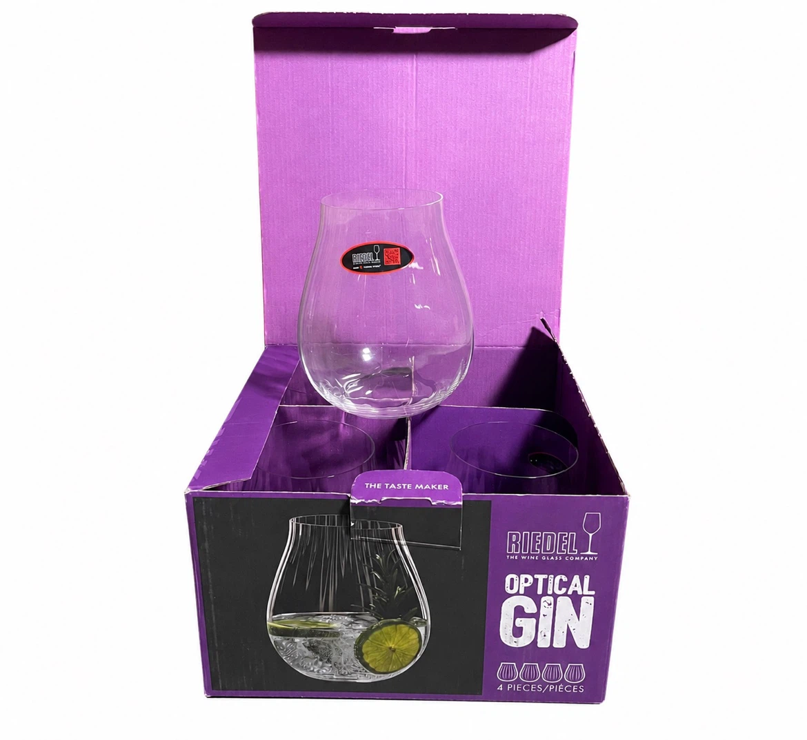 NEW Riedel Optical Gin Glasses – Set of 4 in Box ✨