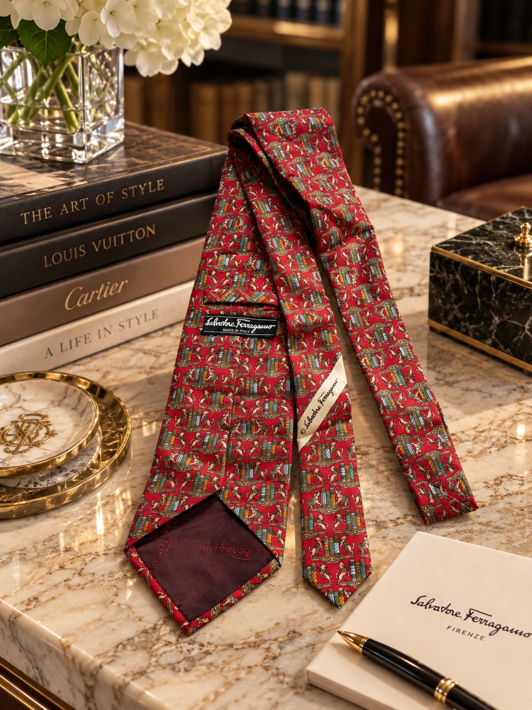 Salvatore Ferragamo 100% Silk Necktie – Made in Italy - photo 2