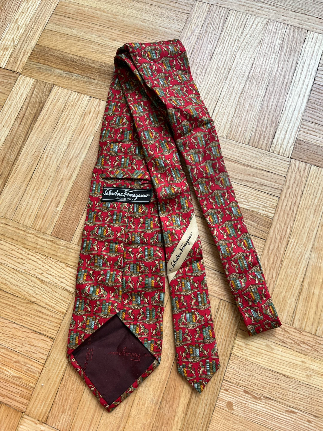 Salvatore Ferragamo 100% Silk Necktie – Made in Italy - photo 3