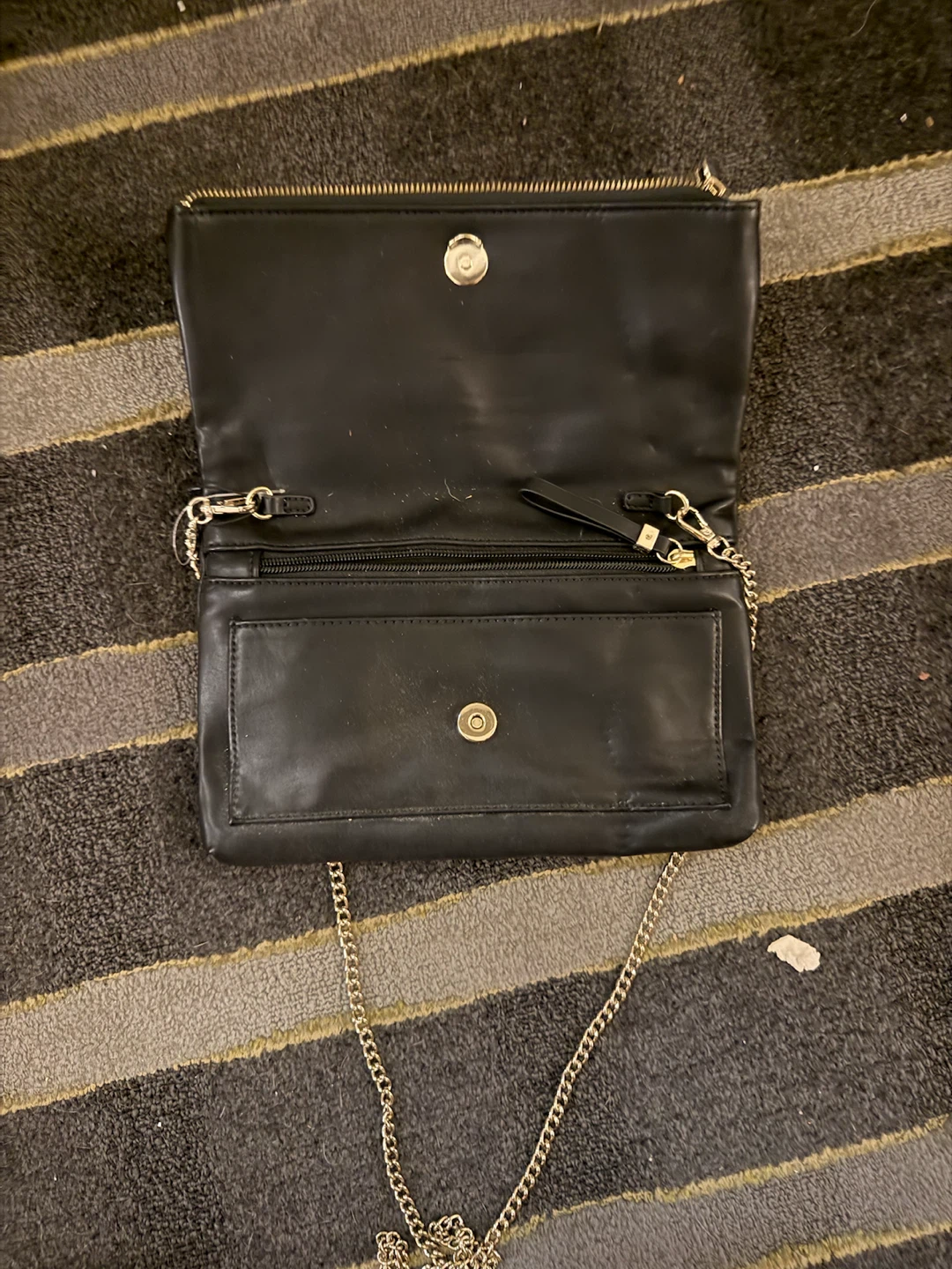 Black Foldover Crossbody Bag - photo 2
