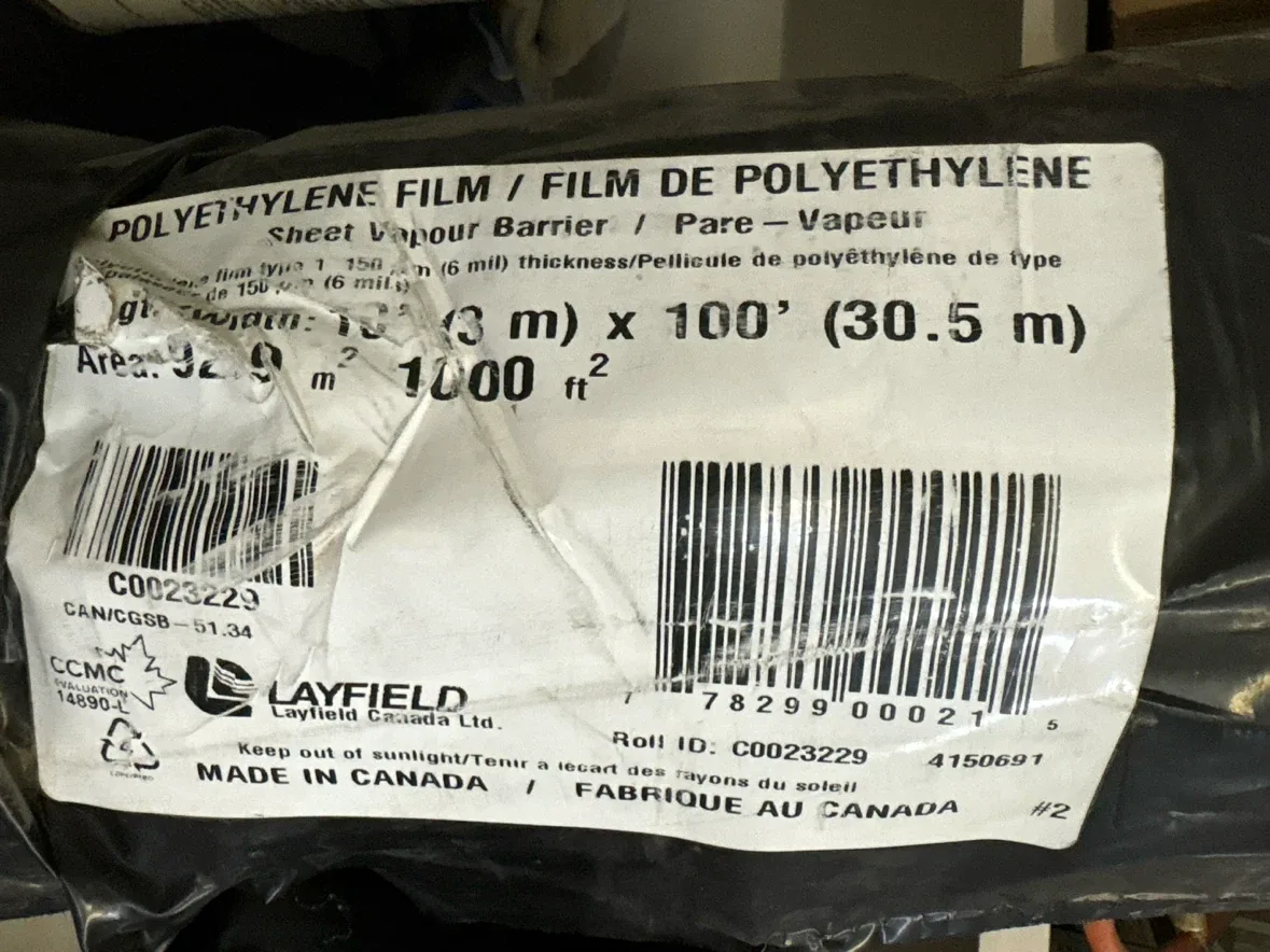Polyethylene Vapour Barrier Film