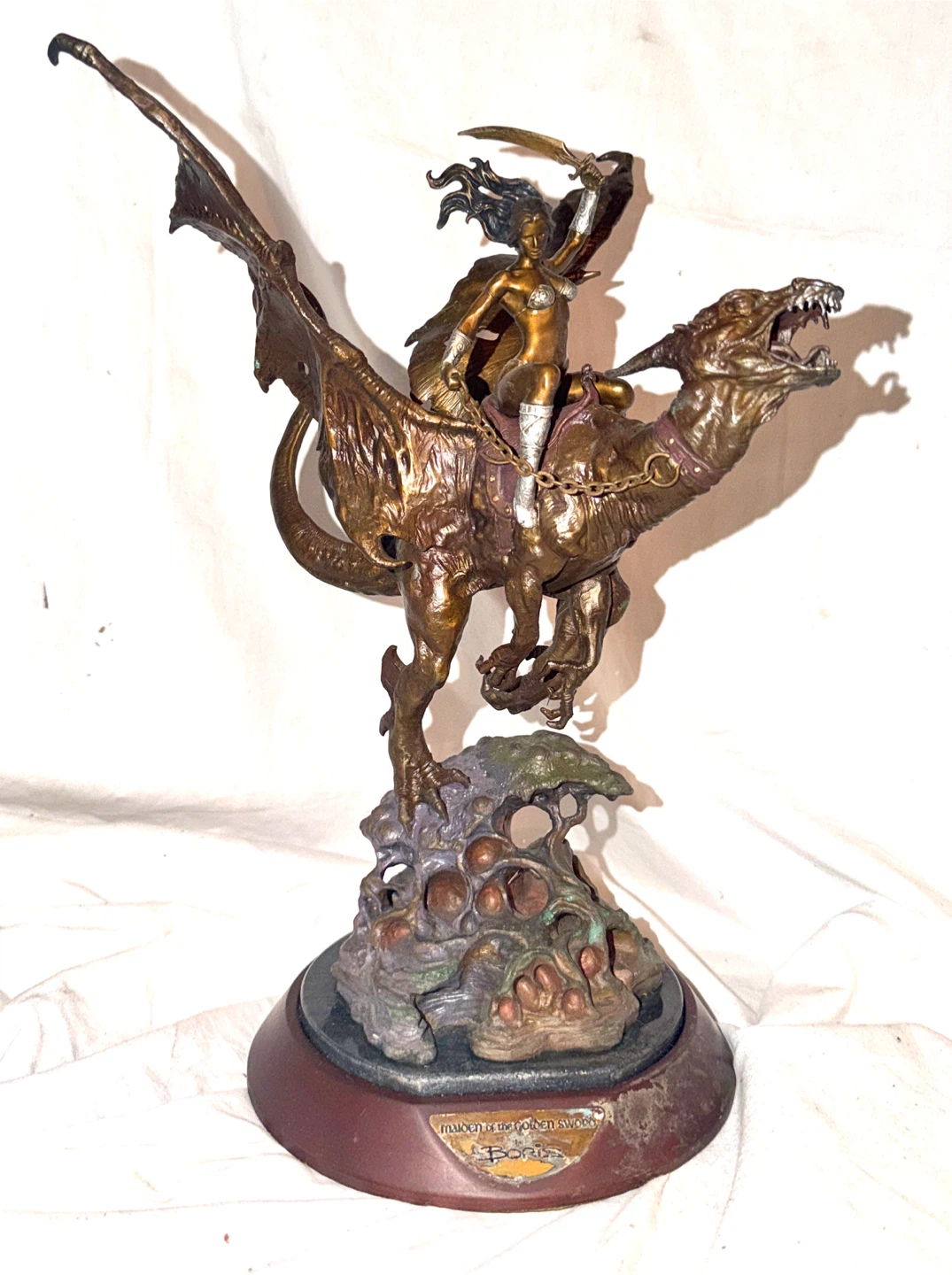 Maiden of the Golden Sword Statue Boris Vallejo