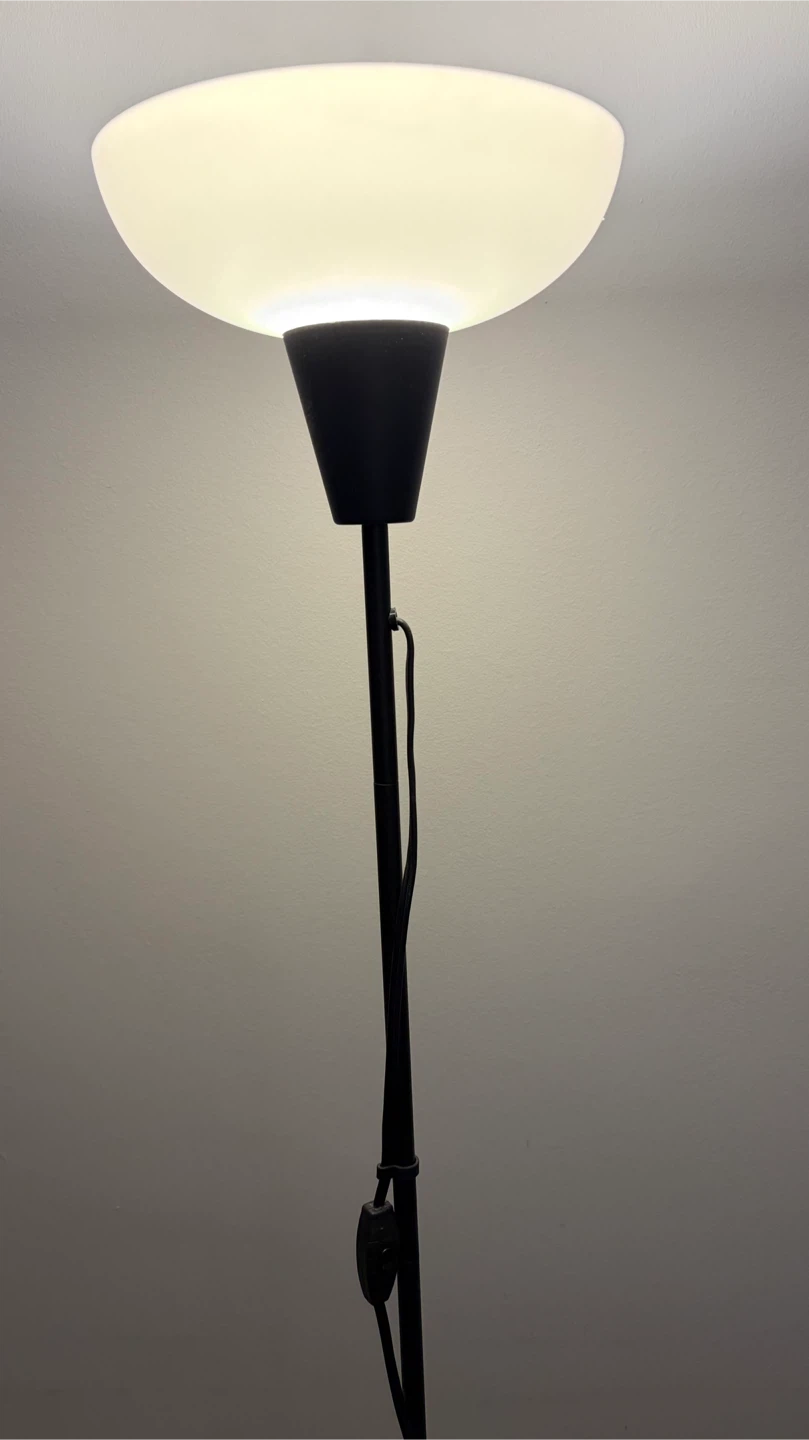 Black Floor Lamp with LED Bulb - photo 2