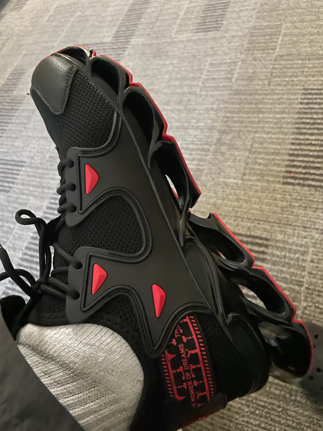 Black and Red Sneakers