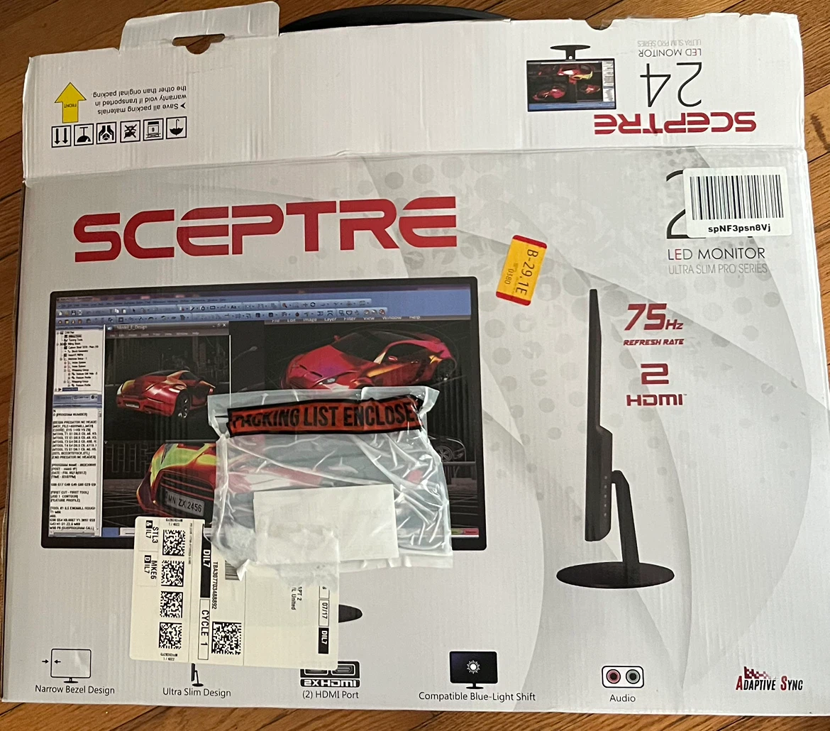 Sceptre 24 inch LED Monitor