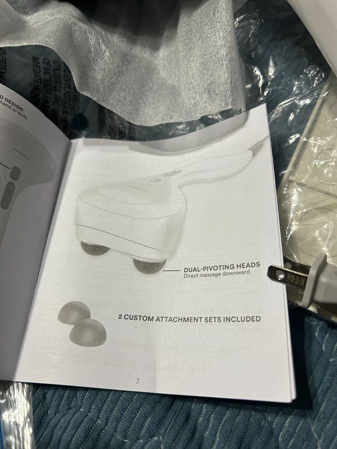 Brand New Homedics Duo Percussion Body Massager HHP-285HJ - photo 5