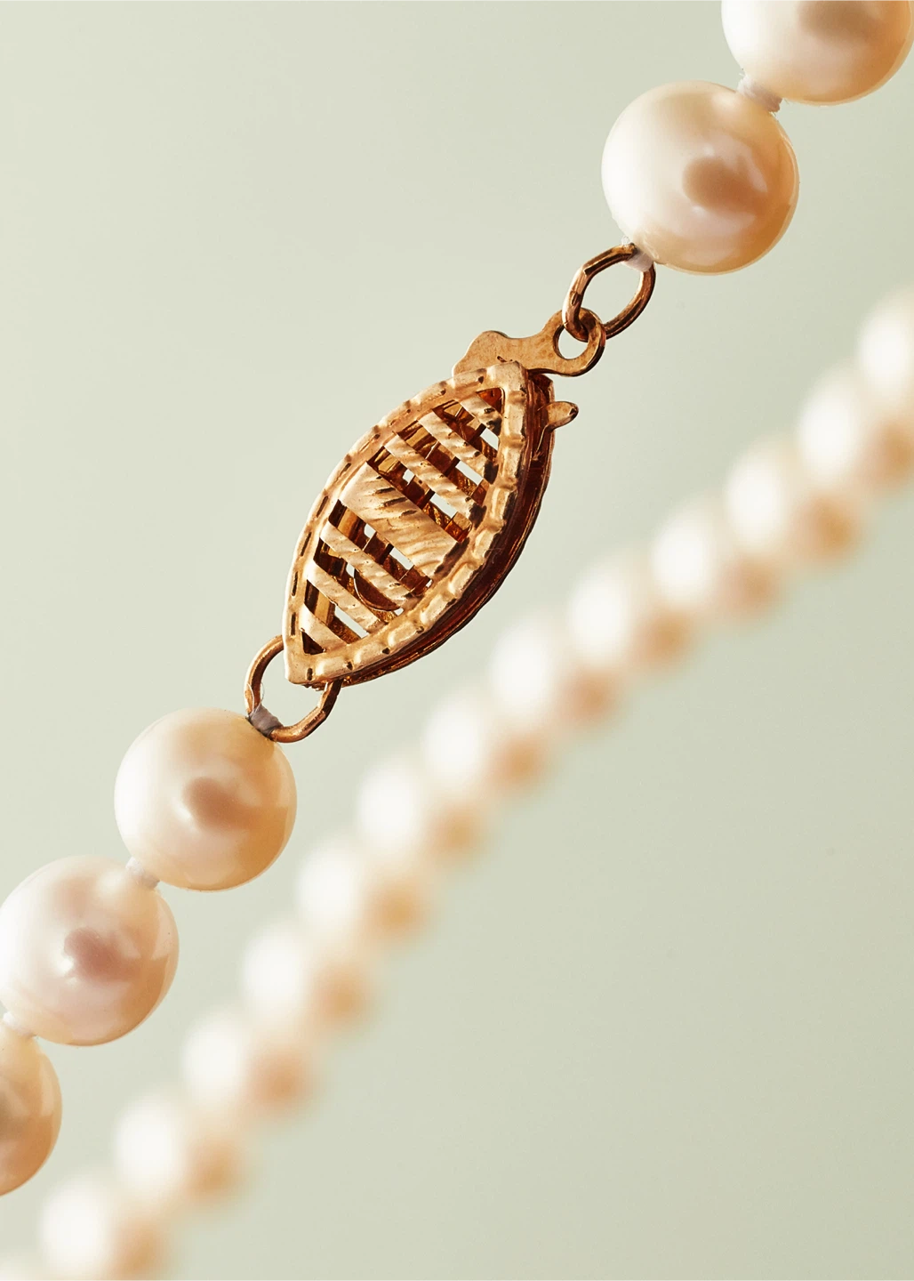 Vintage 14K Yellow Gold Akoya Cultured Pearl Strand Necklace - photo 2