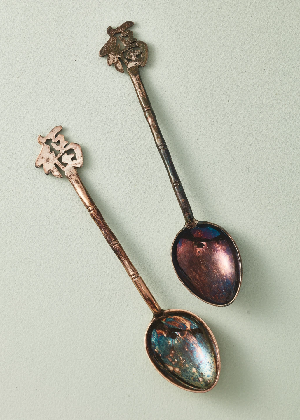 Vintage Tiffany & Co. Sterling Silver Bamboo "Fu" 福 Spoons - photo 2