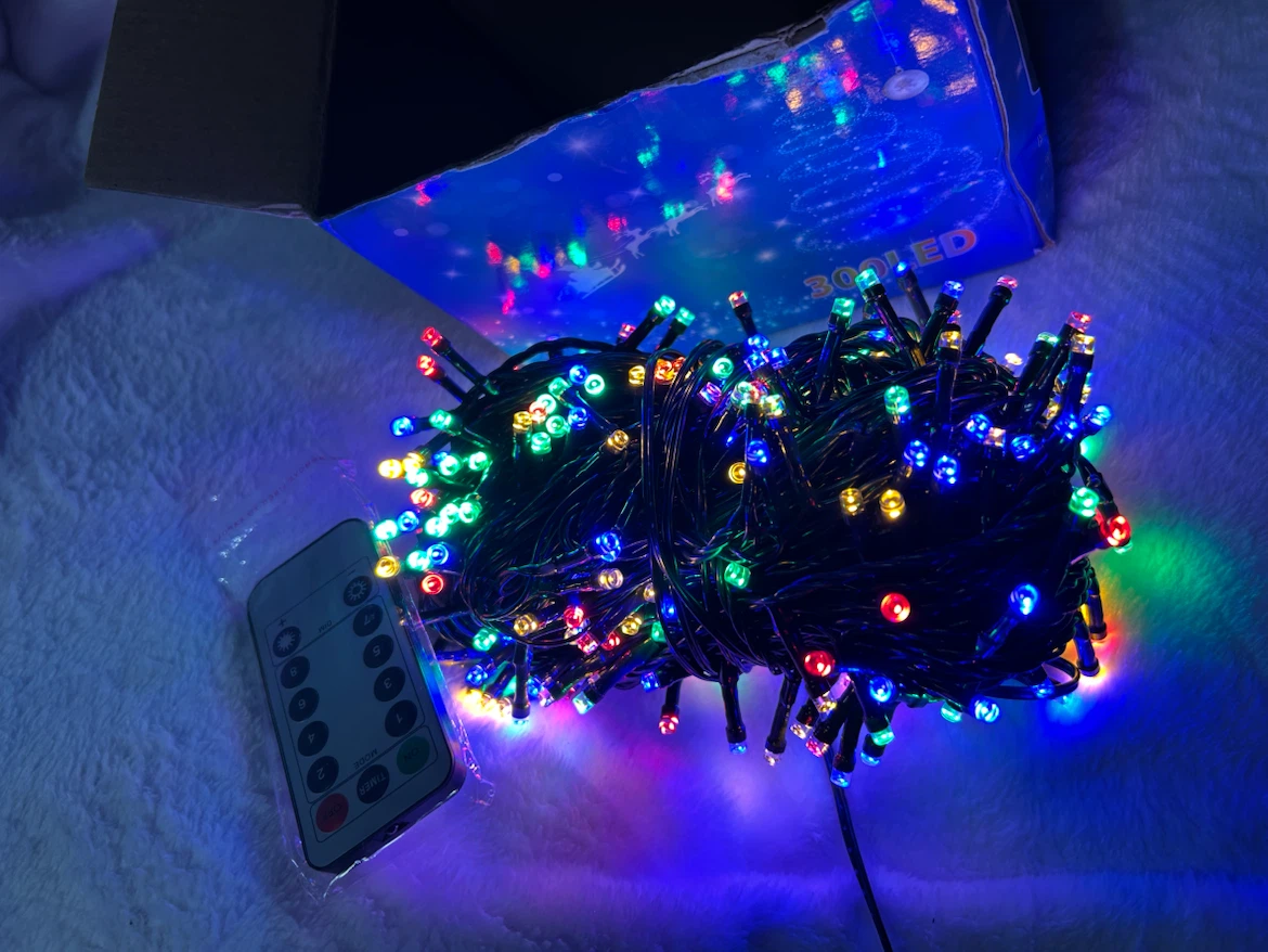 New-300 LED Multi-Colour String Lights with Remote - photo 2