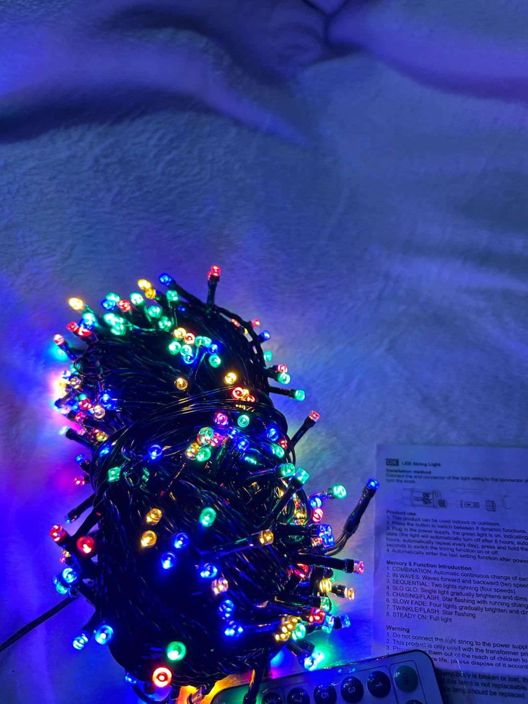 New-300 LED Multi-Colour String Lights with Remote - photo 4