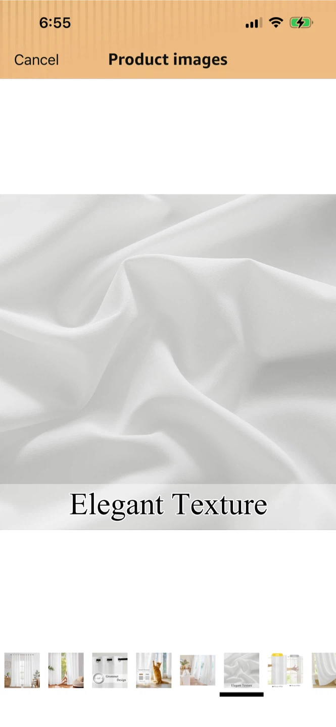 Brand new-White Grommet Curtains - photo 5