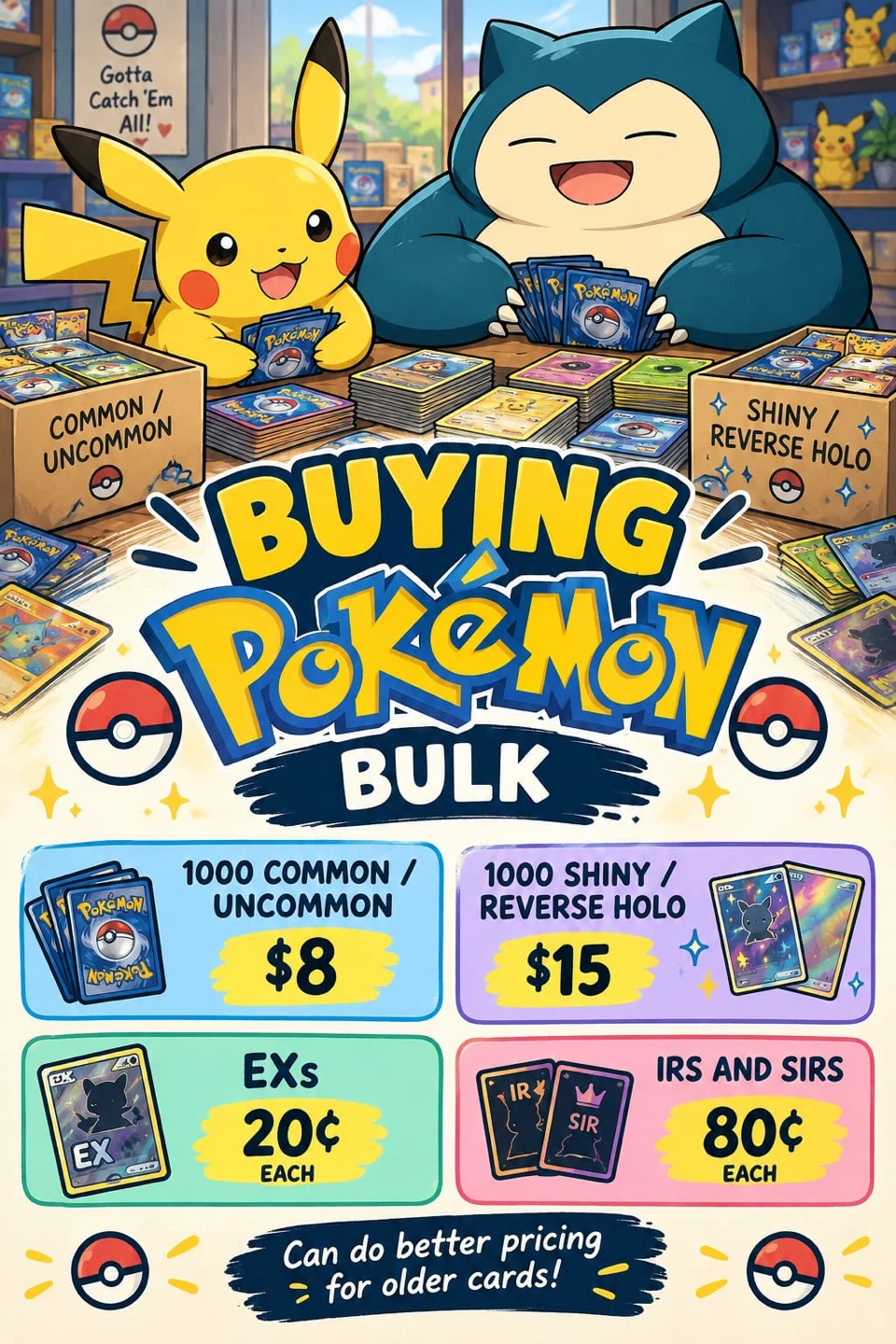 Buying Pokemon Bulk!!!