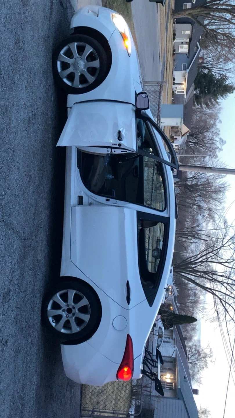 White Hyundai Sedan