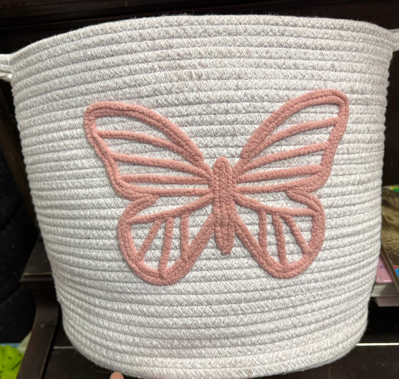 HomeSense Woven Storage Basket newer used