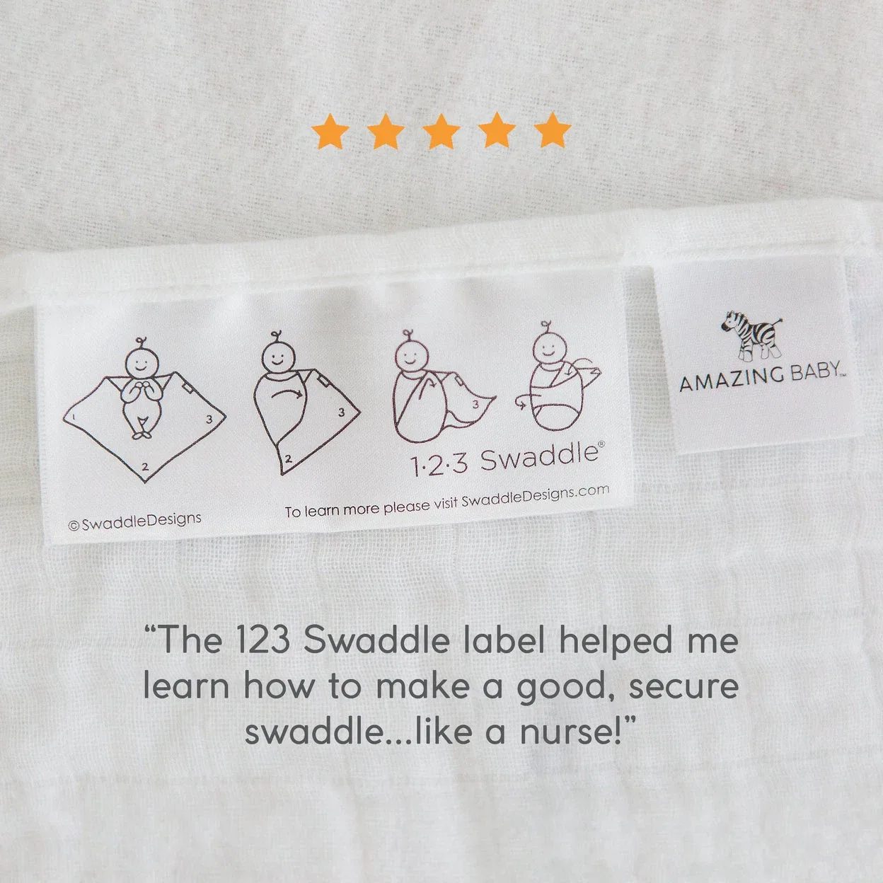 Amazing Baby Newborn Muslin Swaddle