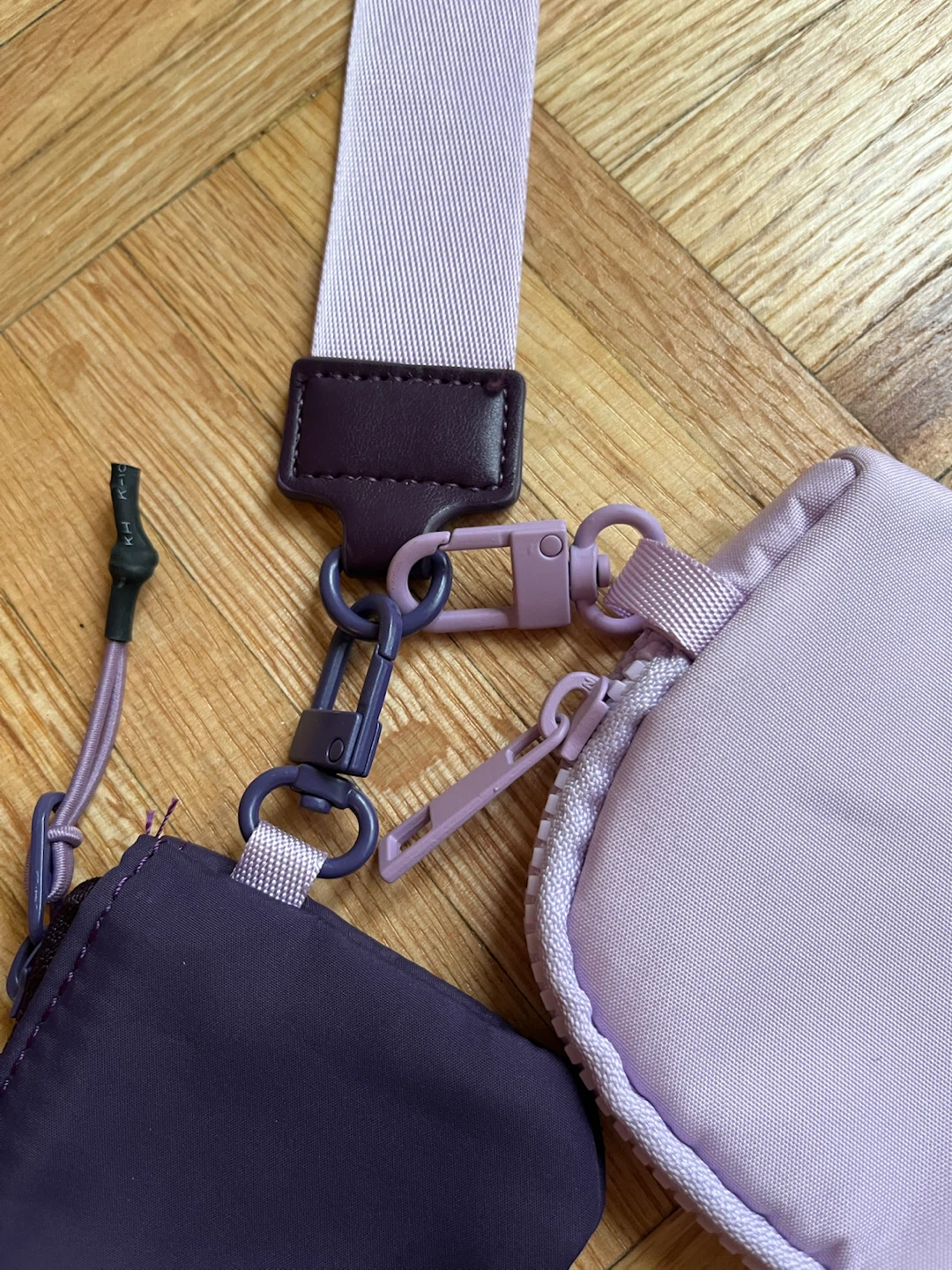 Lavender & Purple 3-Piece Wristlet Wallet Pouch Set NWOT - photo 4