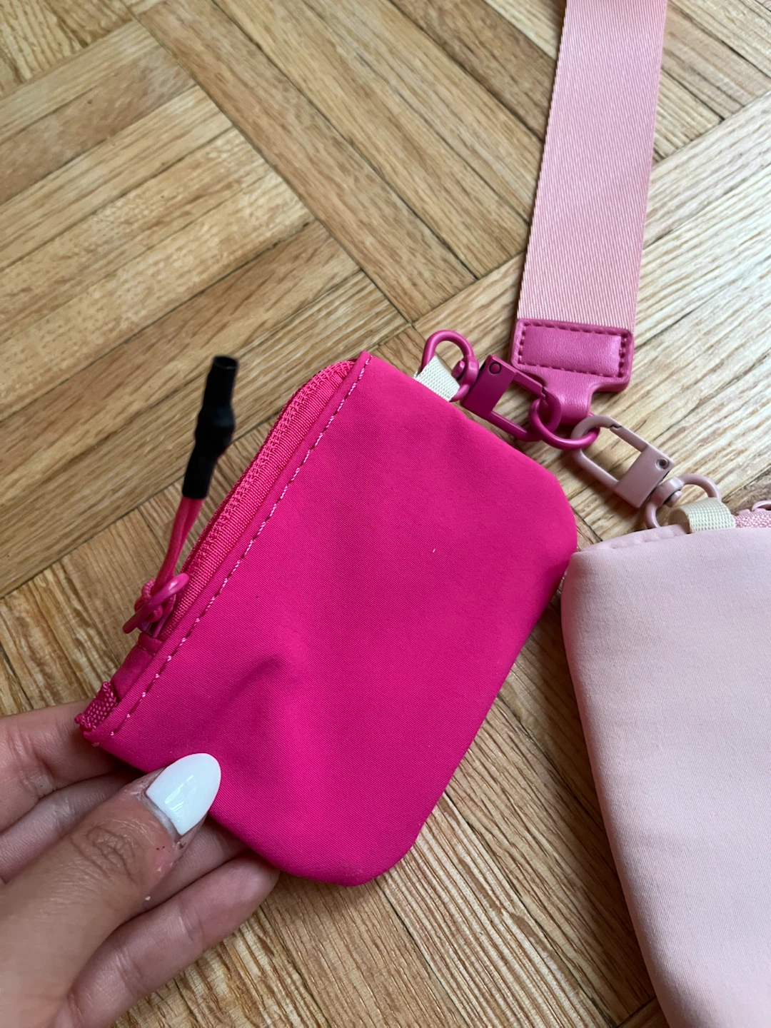 Pink 3-Piece Dual Pouch Wristlet Wallet Set – Brand New - photo 5