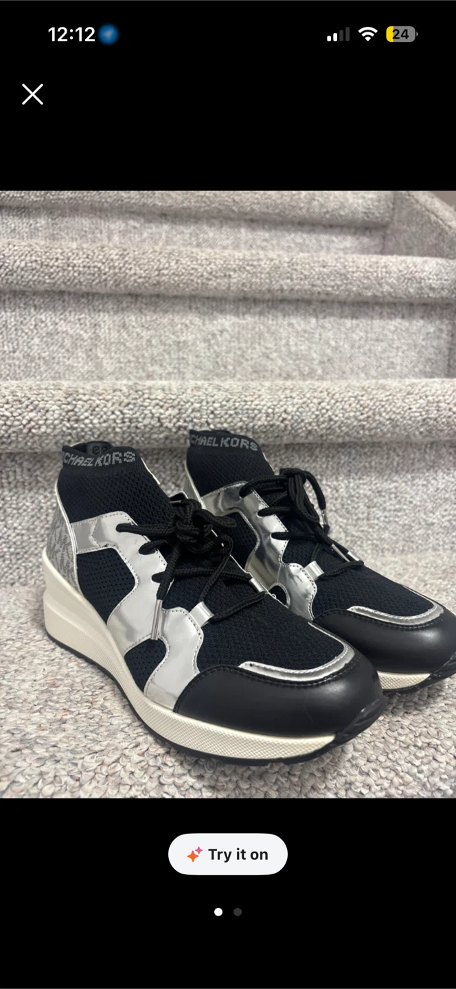 Michael Kors wedge sneakers brand new
