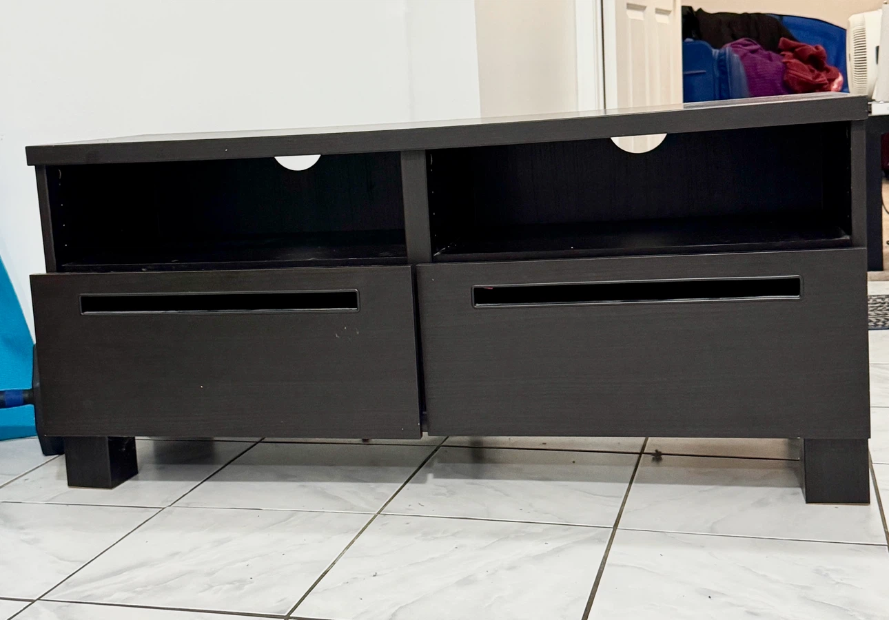 Black TV Media Console