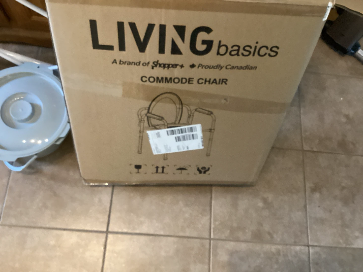 New Commode Chair - height adjustable in original box - photo 2