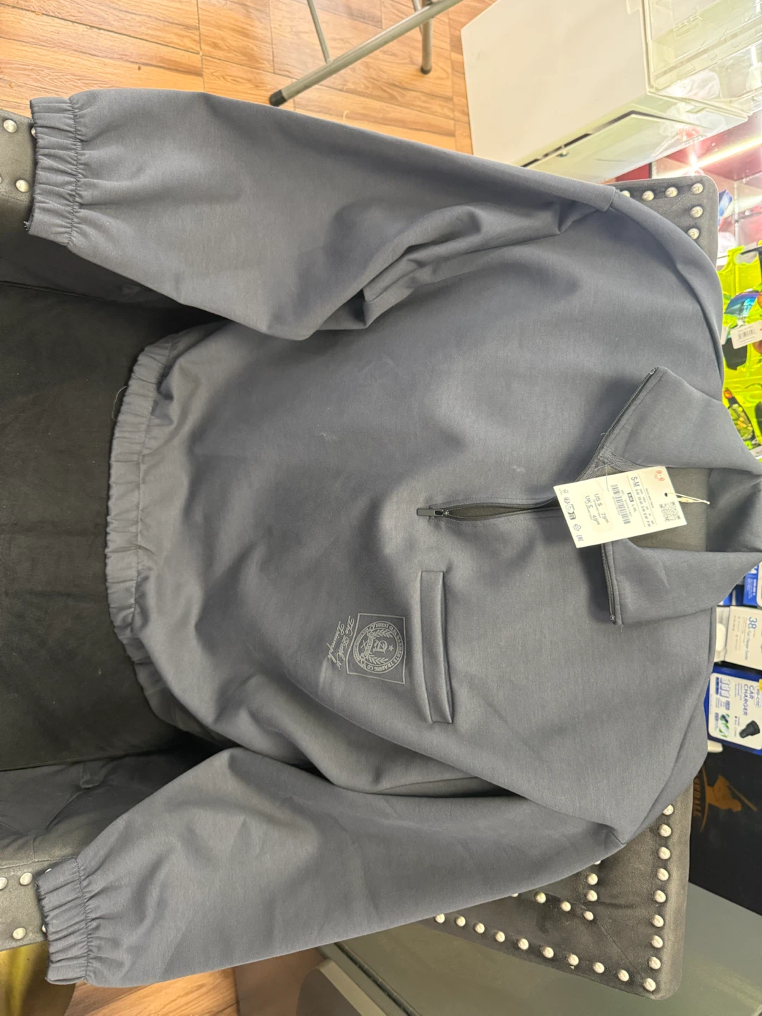 Zara Grey Half-Zip Pullover - photo 3
