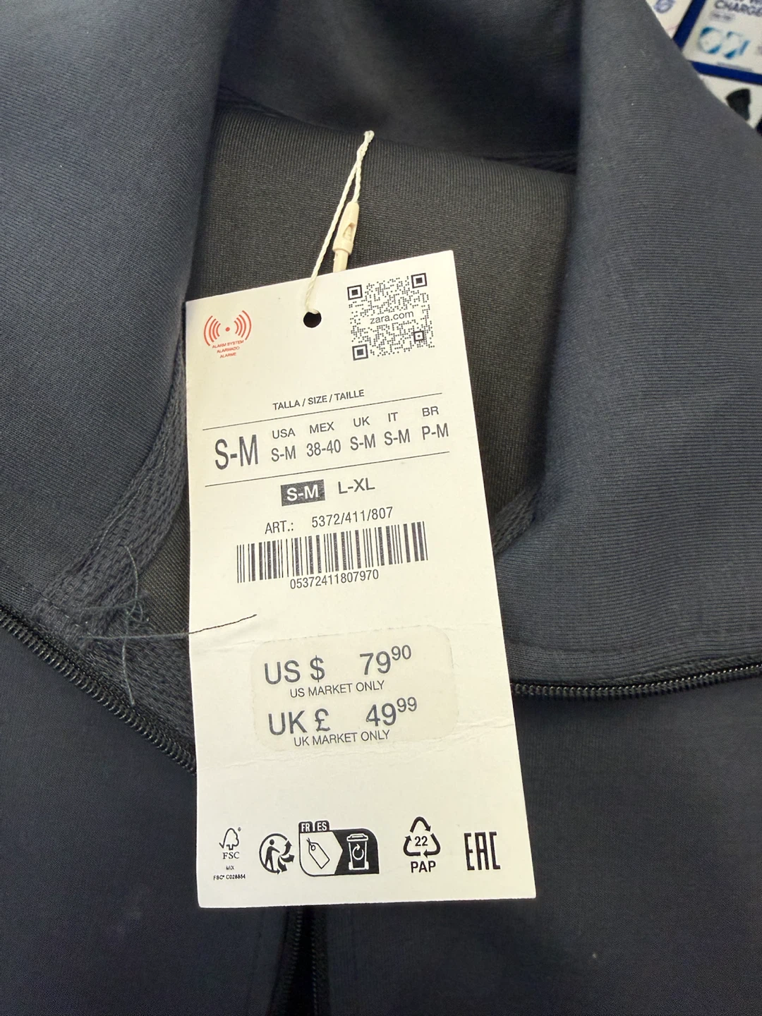 Zara Grey Half-Zip Pullover - photo 5