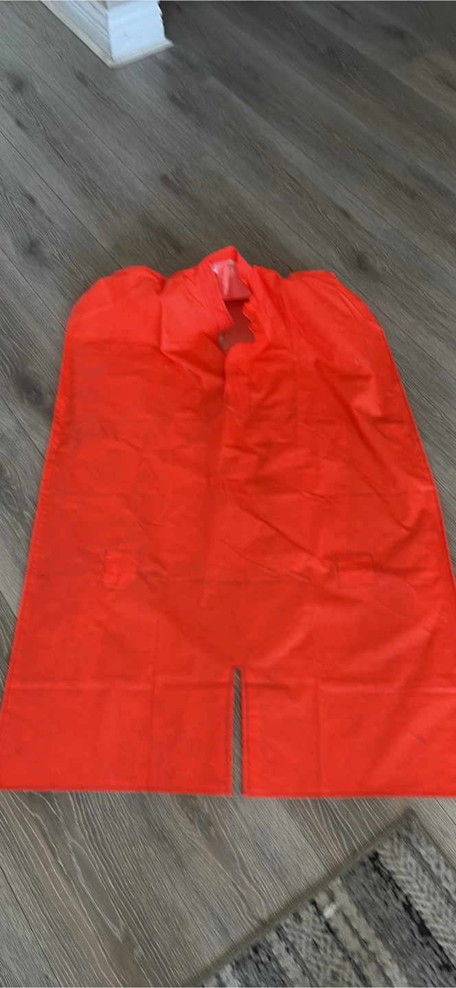 Bright Orange Safety Poncho