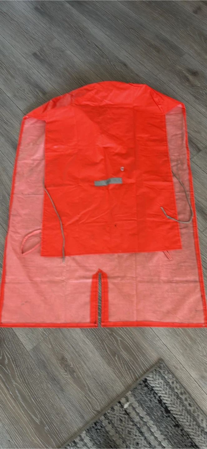 Bright Orange Safety Poncho - photo 3
