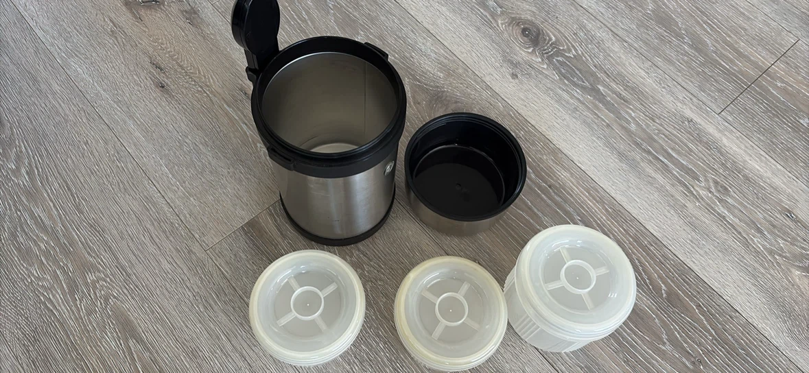 Stainless Steel Food Thermos with Containers - photo 5