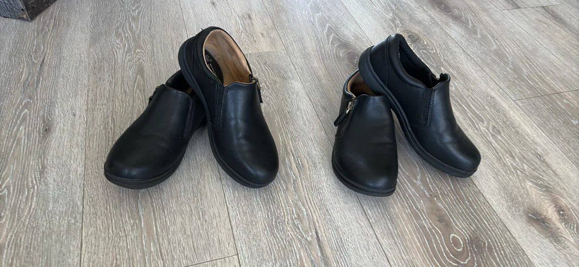 Time and Tru Black Slip-On Shoes - Size 8W - photo 2