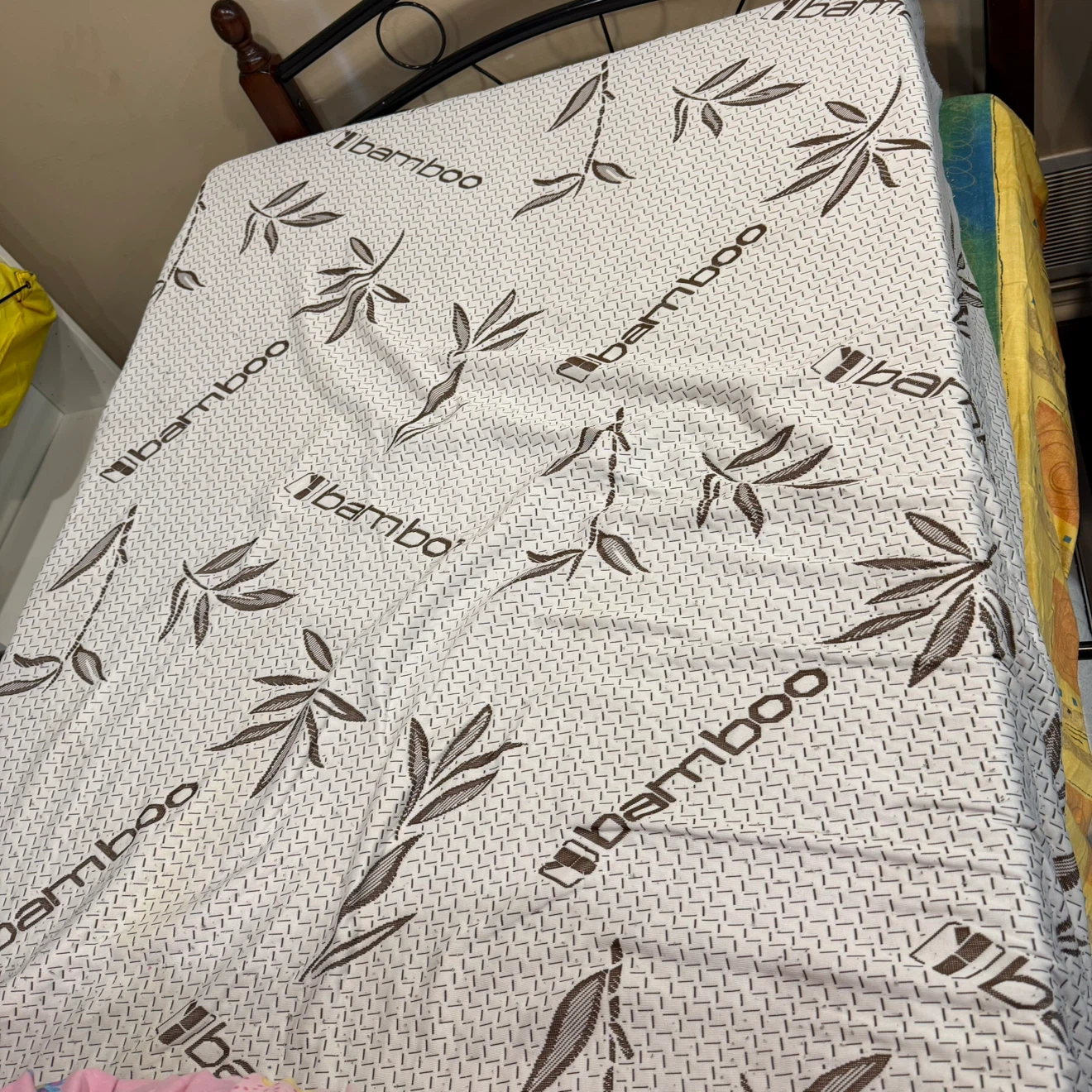 Bamboo Pattern Mattress Protector twin size