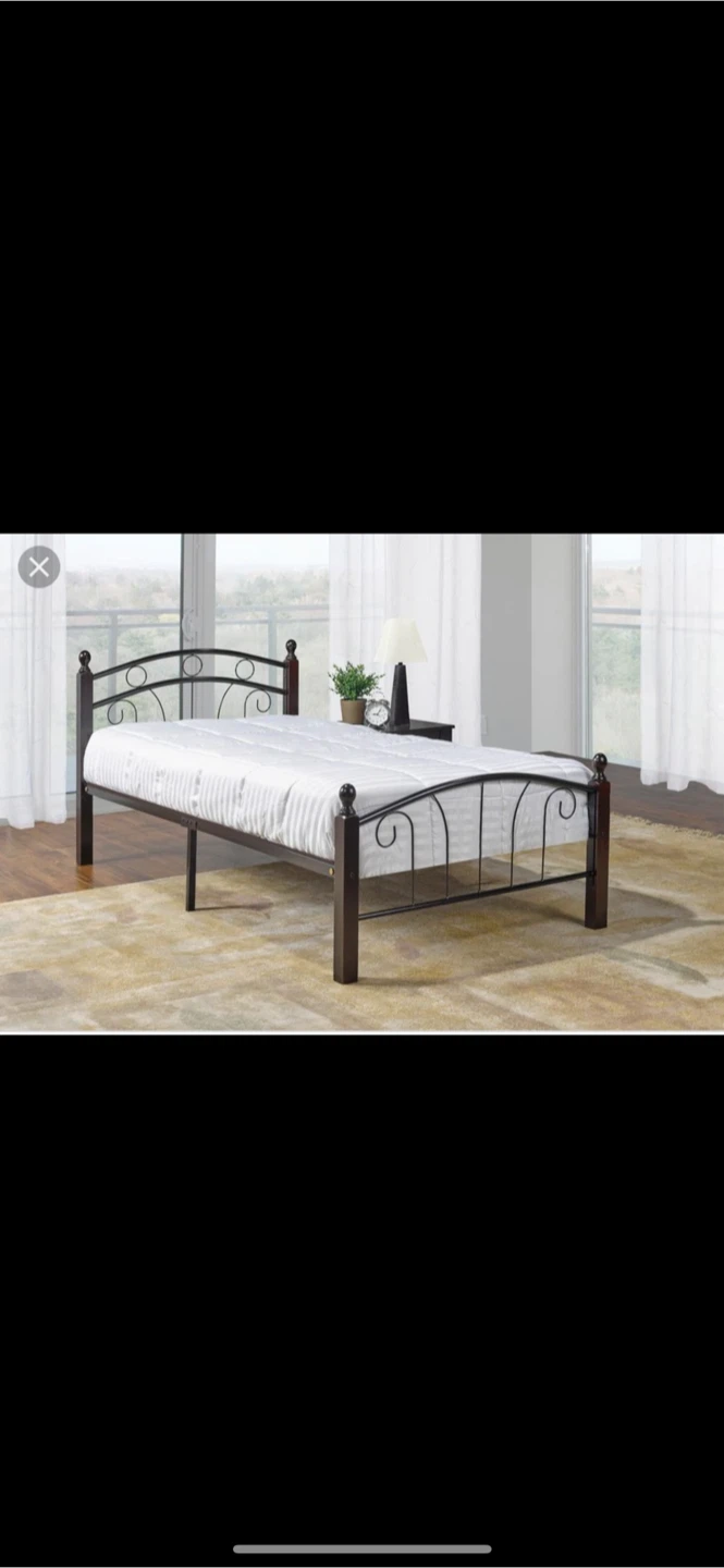 Twin size metal bed frame