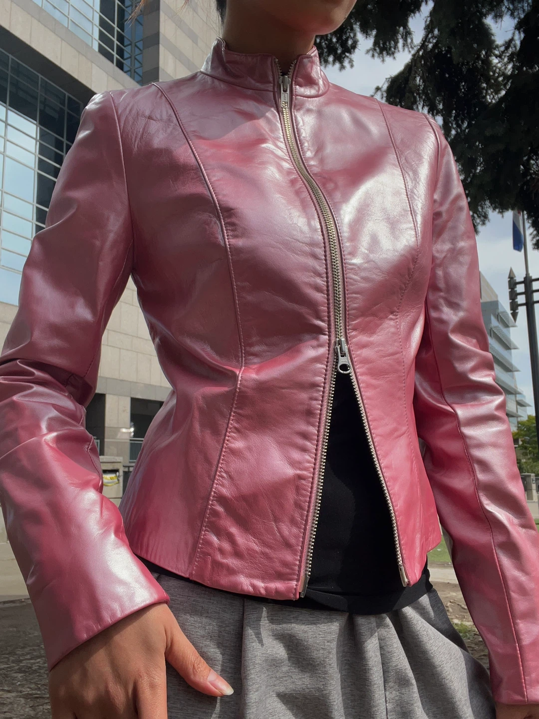 Vintage Danier Pink Leather Jacket - photo 2