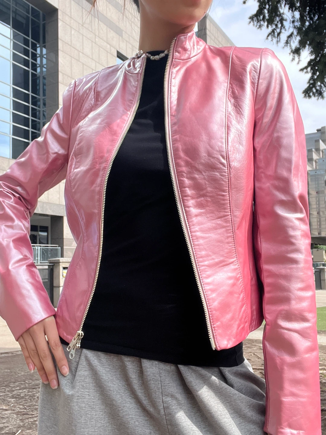 Vintage Danier Pink Leather Jacket - photo 4