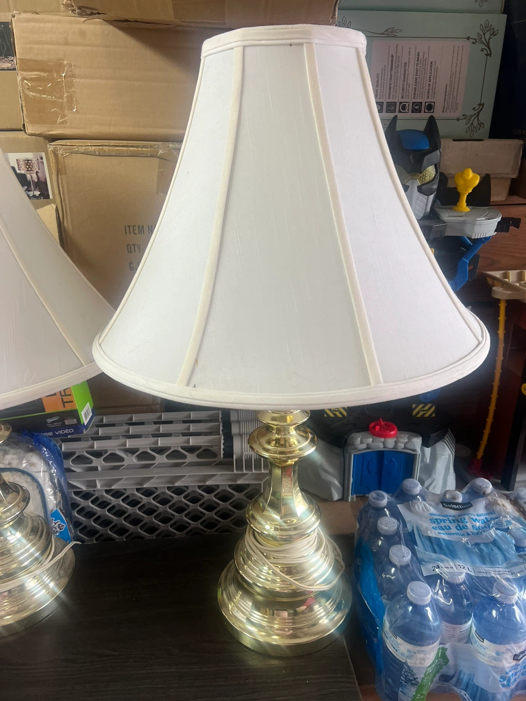 Set of Two Brass Table Lamps - photo 4