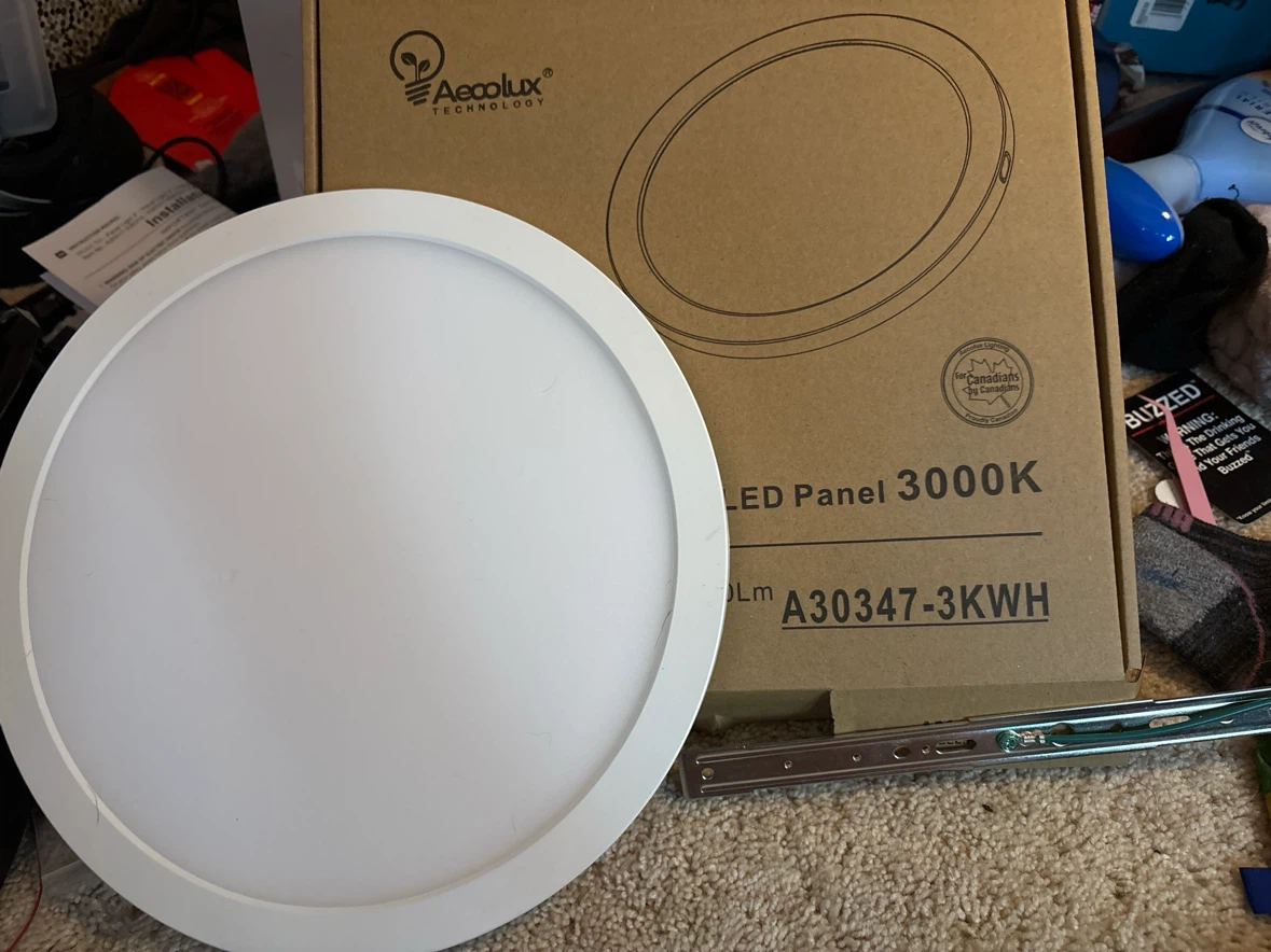 Aeolux 3000K LED Panel Light