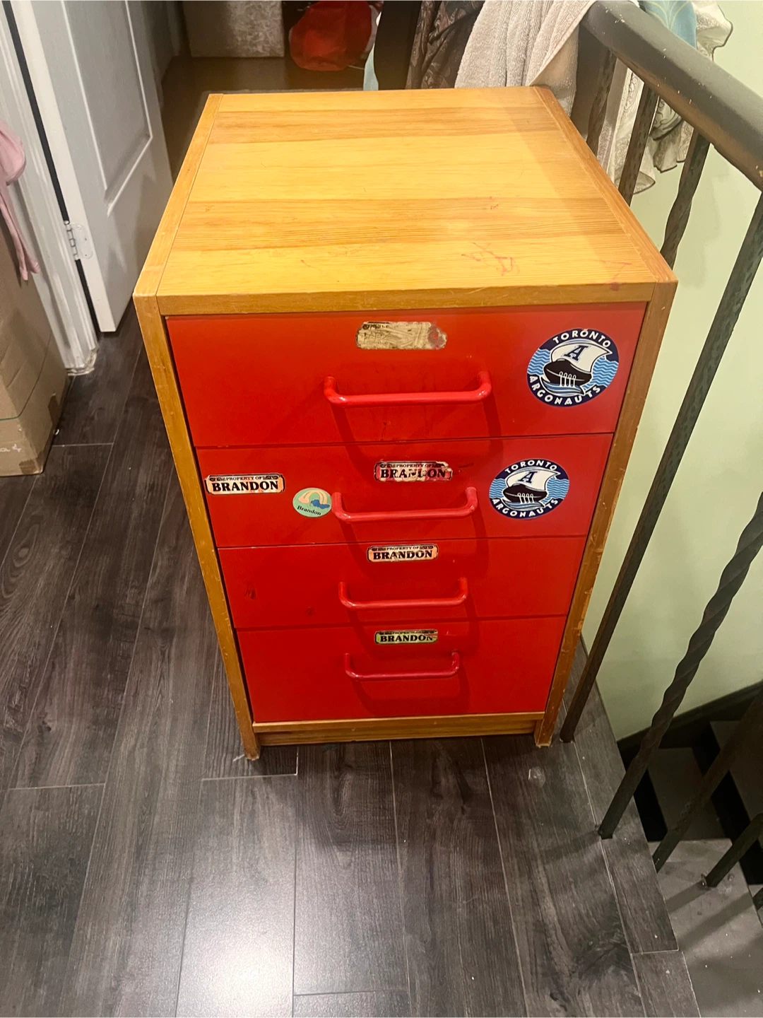 Wooden storage unit with four drawers - photo 2