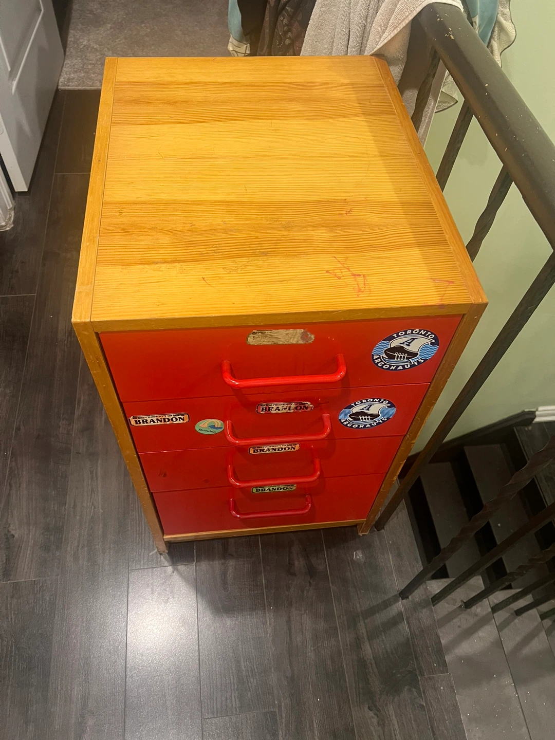 Wooden storage unit with four drawers - photo 4