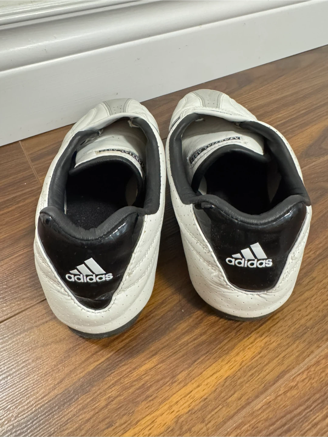 Adidas Martial Arts Shoes White/Black Size 8.5 - photo 2