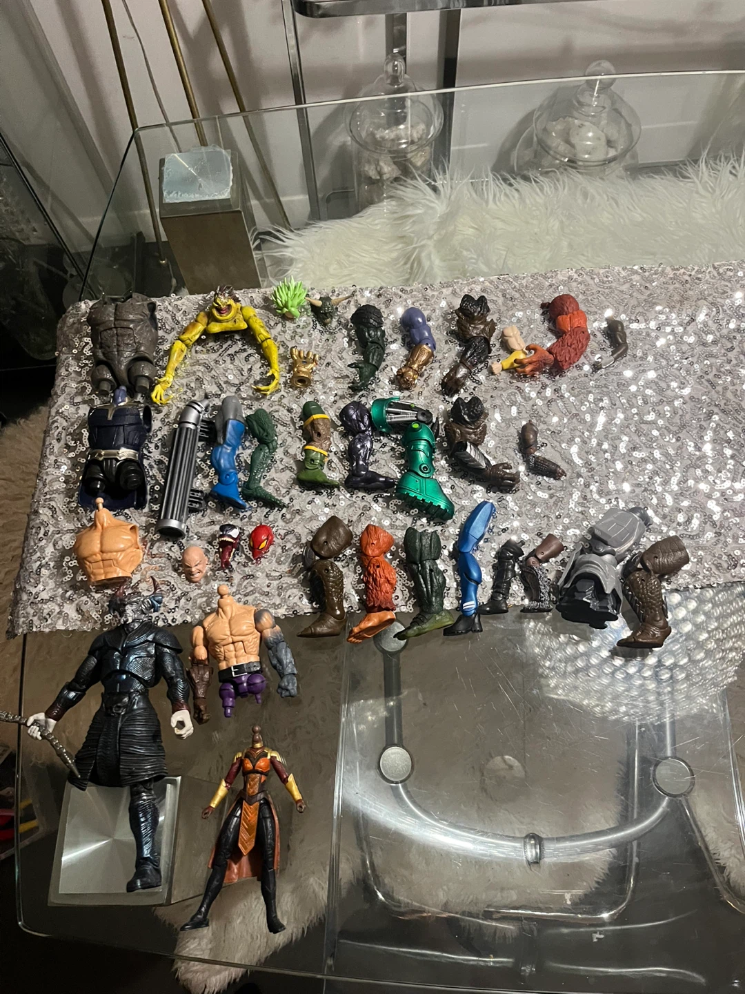Assorted Action Figure baf parts collection