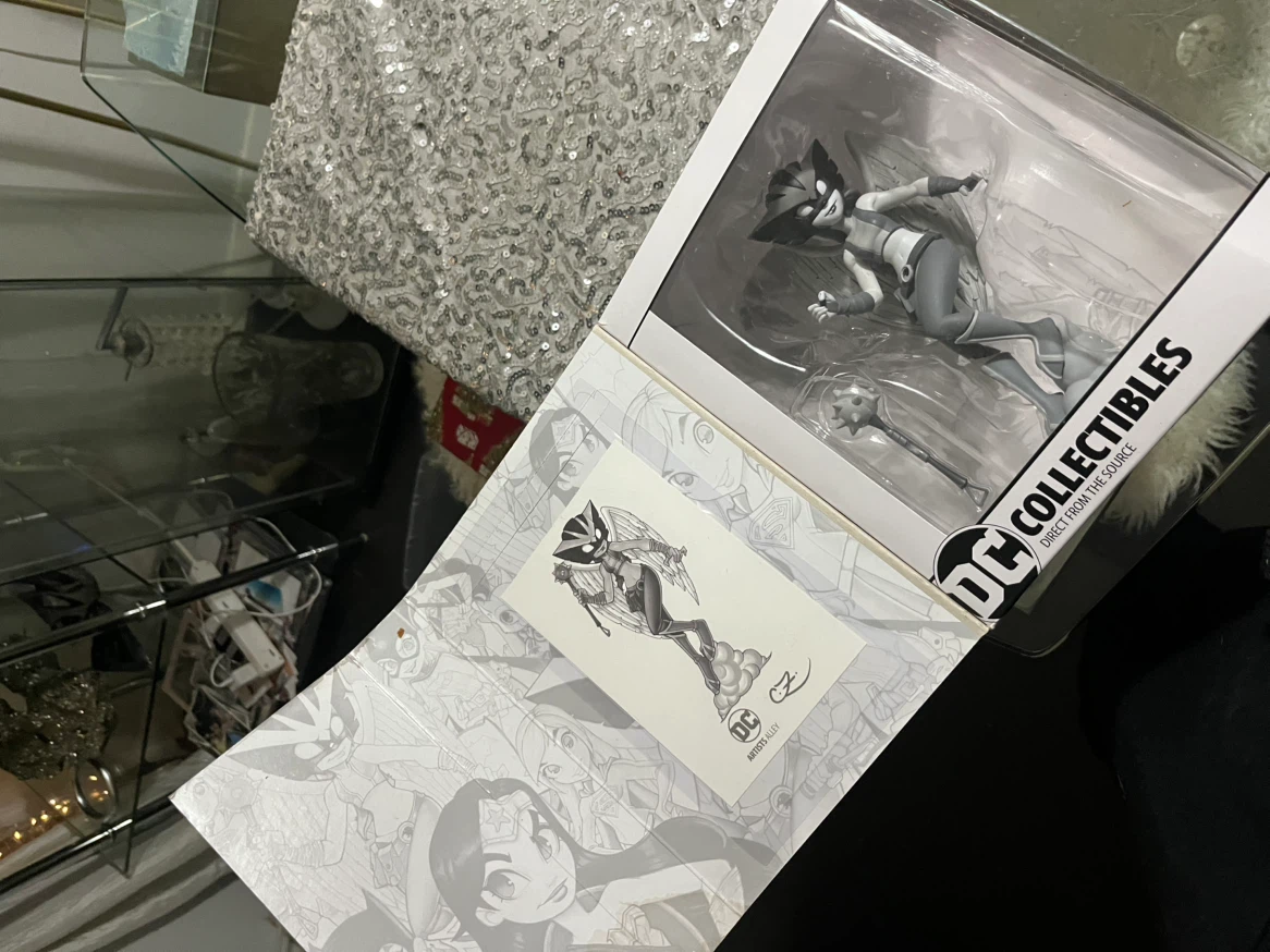 DC Artists Alley Hawkgirl Black and White Variant Figure - photo 2