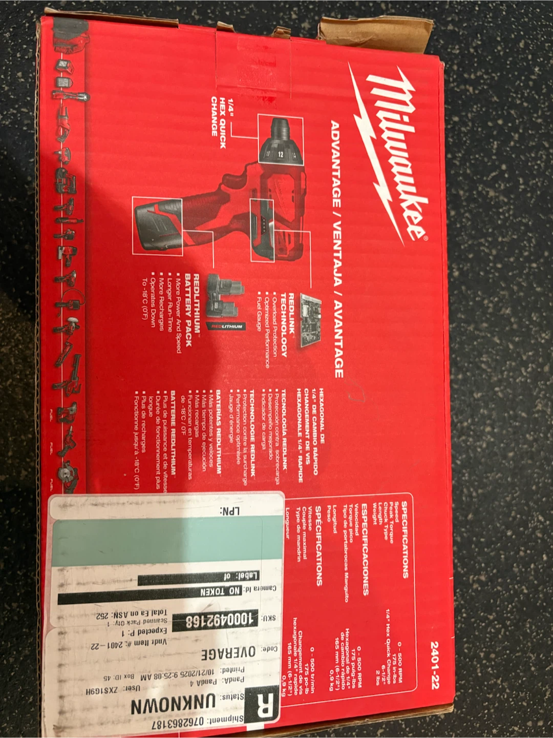 Milwaukee M12 1/4" Hex Screwdriver Kit
