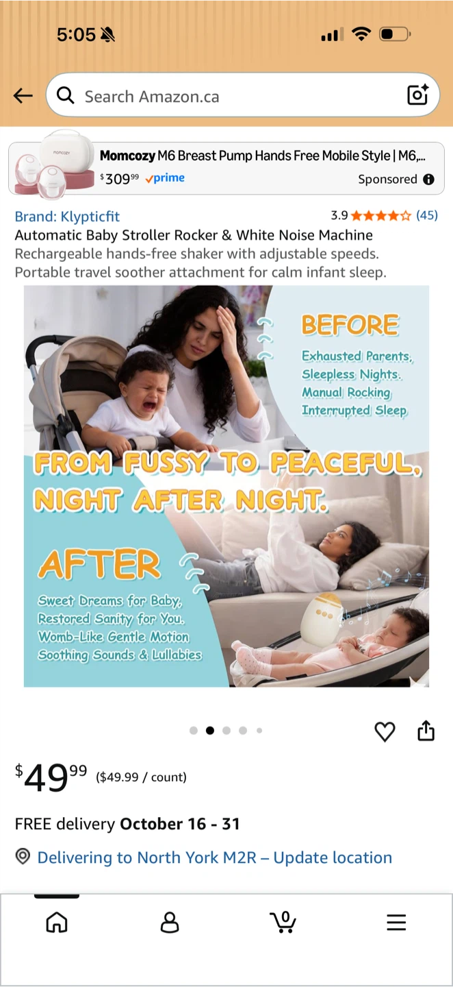 Klypticfit Automatic Stroller Rocker & White Noise Machine - photo 2