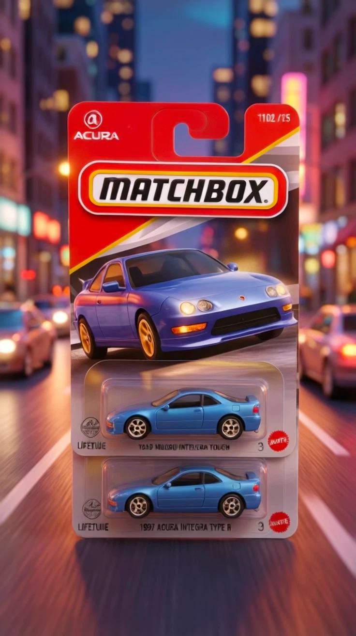 Matchbox 1997 Acura Integra Type R set