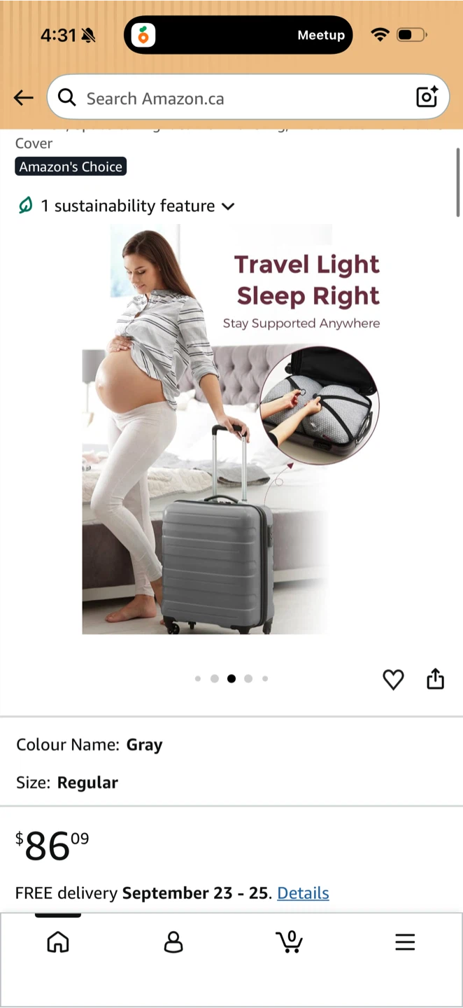 Momcozy W-Shaped Portable Pregnancy Pillow - photo 3