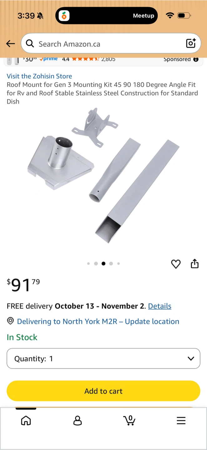 Zohisin Roof Mount Kit for Gen 3 - photo 4