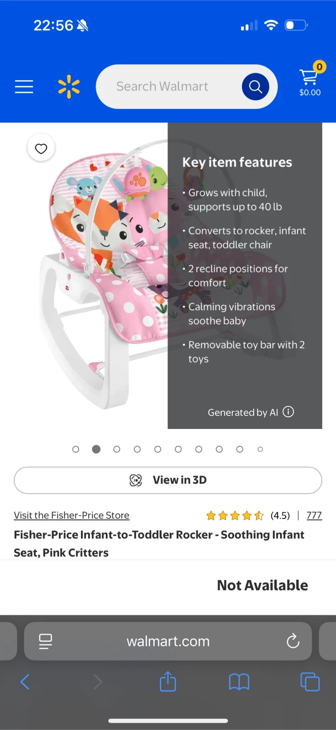 Fisher-Price Infant-to-Toddler Rocker - Pink Critters - photo 3