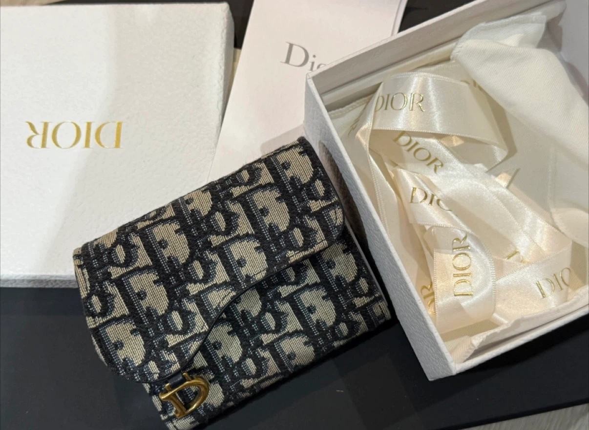 Christian Dior Oblique Jacquard Wallet