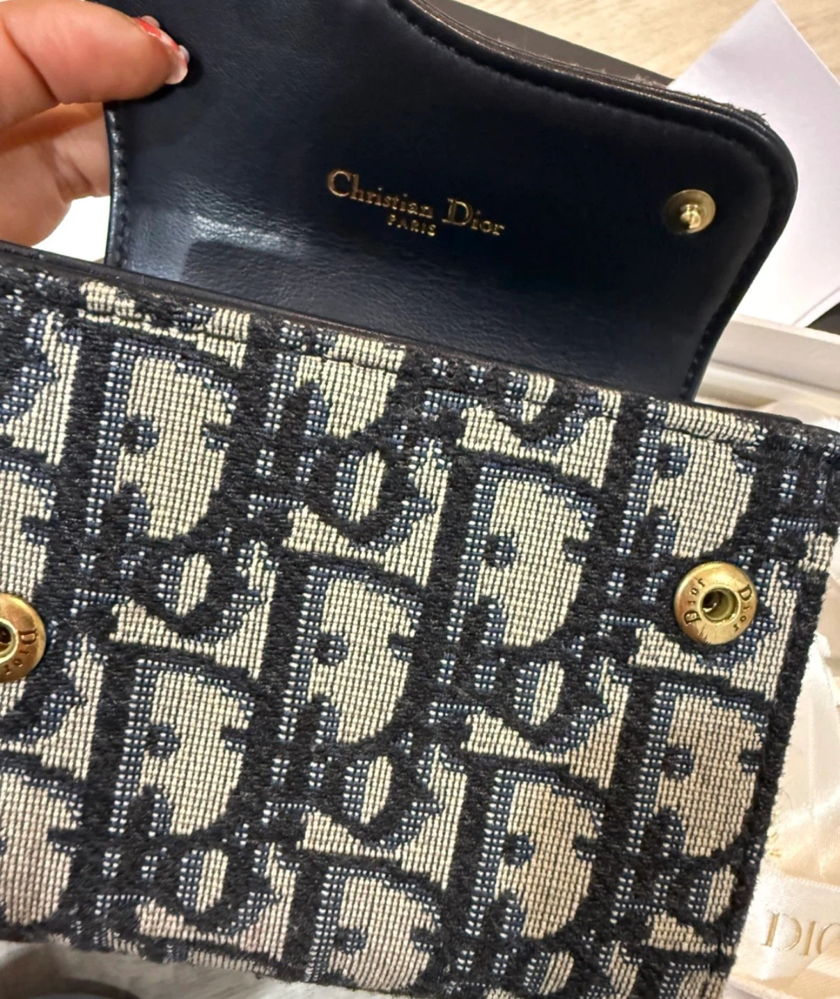 Christian Dior Oblique Jacquard Wallet - photo 3