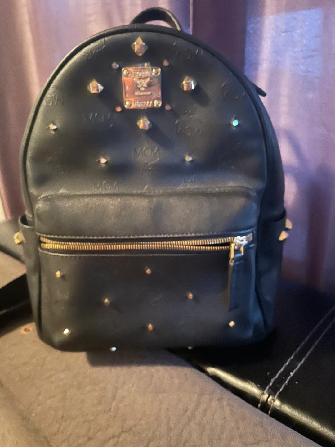 MCM Stark Studded Backpack Black - photo 2